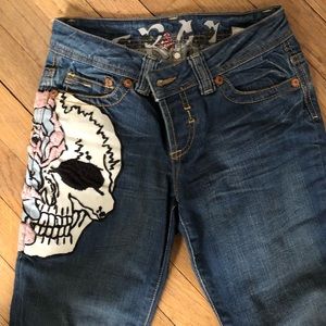 Grail sugar skull jeans boot cut